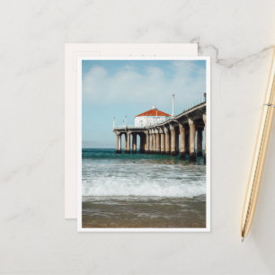 Carte Postale Photo de la jetée de Manhattan Beach Côte de Los A