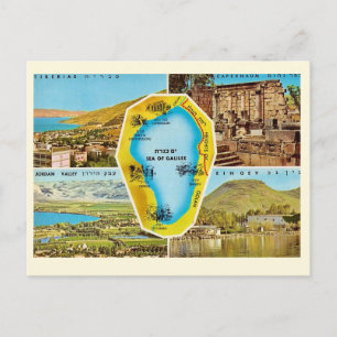 Carte postale photo de la mer de Galilée
