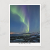 Carte Postale Photo de la nature des lumières du Nord (Devant)