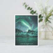 Carte Postale Photo de la nature sur les lumières du Nord (Debout devant)