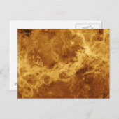 Carte Postale Photo de la planète Vénus (Devant / Derrière)