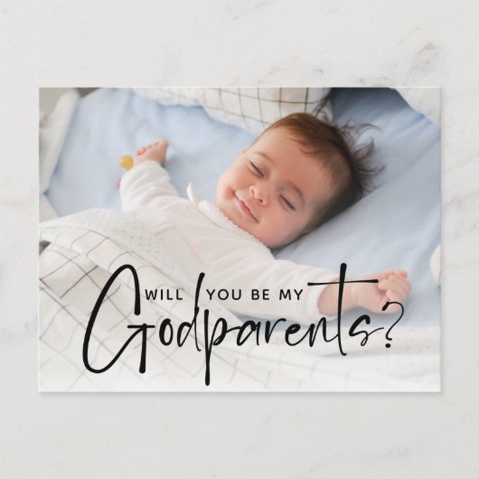 Carte Postale Photo de la proposition Godparents moderne (Devant)