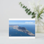 Carte Postale Photo de la roche de Gibraltar vue du dessus (Debout devant)