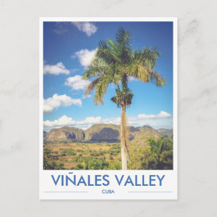 Carte postale photo de la vallée de Viñales à Cuba