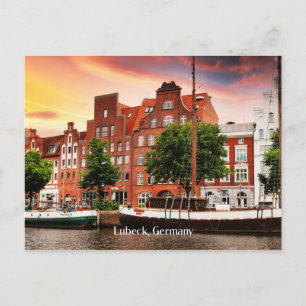Carte Postale Photo de la ville de Lubeck Allemagne