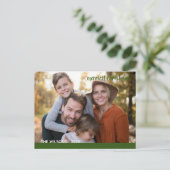 Carte Postale photo de l'écriture moderne de noël le plus agréab (Debout devant)