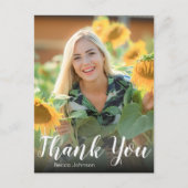 Carte Postale Photo de lettrage manuel Remerciement de fin d'étu (Devant)