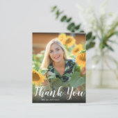 Carte Postale Photo de lettrage manuel Remerciement de fin d'étu (Debout devant)