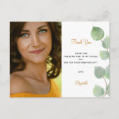 Carte Postale Photo de l'eucalyptus anniversaire merci (Devant)