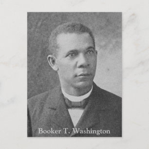 Carte Postale Photo de l'histoire noire de Booker T. Washington
