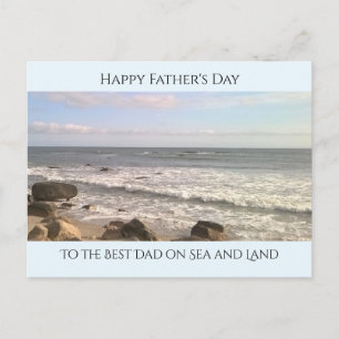 Carte Postale Photo de l'océan Atlantique Meilleur Papa Amoureux