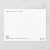 Carte Postale Photo de loup Mané (Dos)