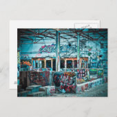 Carte postale photo de l'usine abandonnée (Devant / Derrière)