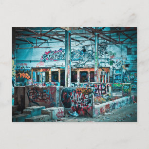 Carte postale photo de l'usine abandonnée