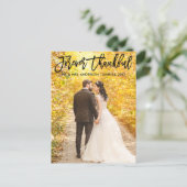 Carte Postale Photo de mariage éternel et reconnaissant en écrit (Debout devant)