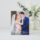 Carte Postale Photo de mariage remerciements mariés (Debout devant)