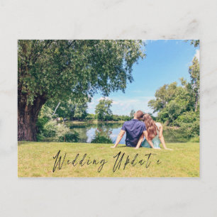 Carte Postale Photo de mise à jour de mariage Annonce de la date