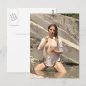 Carte postale photo de modèle extérieur chaud (Devant / Derrière)