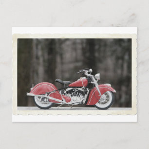 Carte Postale Photo de moto couleur ancienne