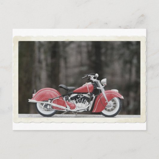 Carte Postale Photo de moto couleur ancienne (Devant)