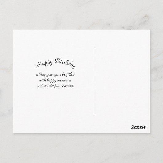 Carte Postale Photo de naissance de faune d'écureuil mignon (Dos)