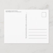 Carte Postale Photo de nature de bécasseau (Dos)