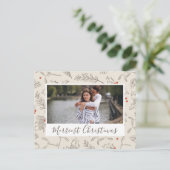 Carte Postale Photo de Noël à l'Vintage (Debout devant)