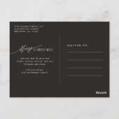 Carte Postale Photo de Noël de la famille moderne (Dos)