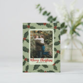 Carte Postale Photo de Noël en couple (Debout devant)