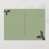 Carte Postale Photo de Noël en couple (Dos)