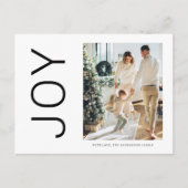 Carte Postale Photo de Noël en famille | Simple Joie des Fêtes (Devant)