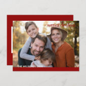 Carte Postale photo de Noël la plus belle photo de script modern (Devant / Derrière)