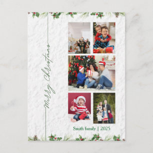 Carte Postale Photo de Noël personnalisé Joyeux Noël