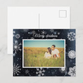 Carte Postale Photo de Noël personnalisée (Devant / Derrière)