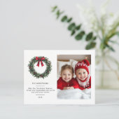 Carte Postale Photo de Noël personnalisée (Debout devant)