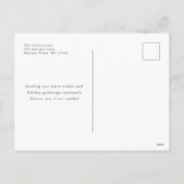 Carte postale Photo de Noël rose vif (Dos)