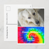 Carte postale photo de Noël Tie Dye - HAMbWG (Devant / Derrière)