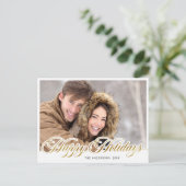 Carte Postale Photo de Noël tout simplement élégant (Debout devant)