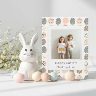 Carte postale photo de Pâques pastel tendance Pe