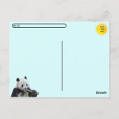 Carte Postale Photo de passage d'un panda géant (Dos)