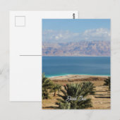 Carte Postale Photo de paysage de la mer Morte (Devant / Derrière)