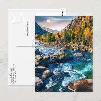 Photo de paysage de rivière et de montagnes