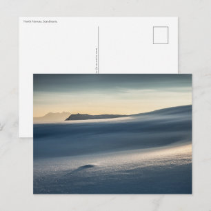 Carte Postale Photo de paysage enneigé de Norvège
