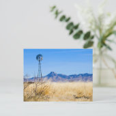 Carte Postale Photo de paysage Moulin à vent rustique Chaîne de (Debout devant)