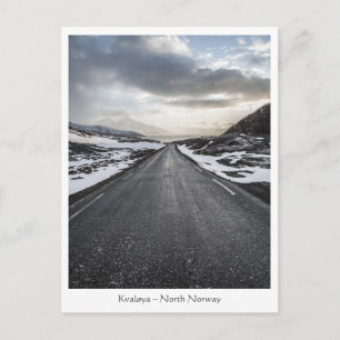 Carte Postale Photo de paysage routier norvégien