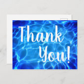 Carte Postale Photo de piscine Merci (Devant / Derrière)