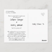 Carte Postale Photo de plage Écriture manuscrite Décontractée Ma (Dos)