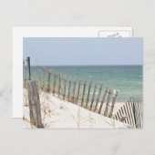 Carte Postale Photo de plage et dune de sable (Devant / Derrière)