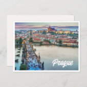 Carte postale photo de Prague (Devant / Derrière)