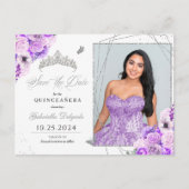 Carte postale photo de Quinceañera avec diadème ar (Devant)